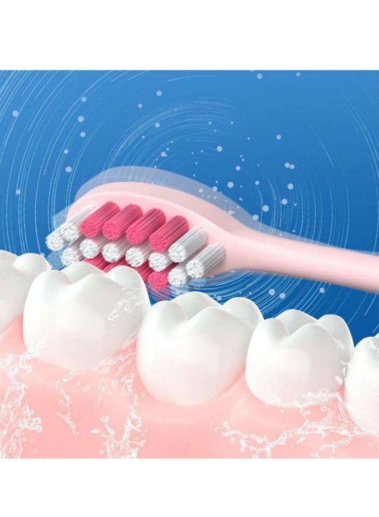 COOLBBAY Children's Electric Toothbrush Cute Cartoon Soft Bristles Electric Toothbrush Smart Timing Sonic Electric Toothbrush Blue