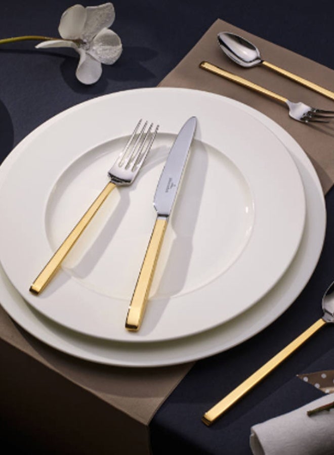 30-Piece La Classic Flatware Set Silver/Gold 49 x 34cm