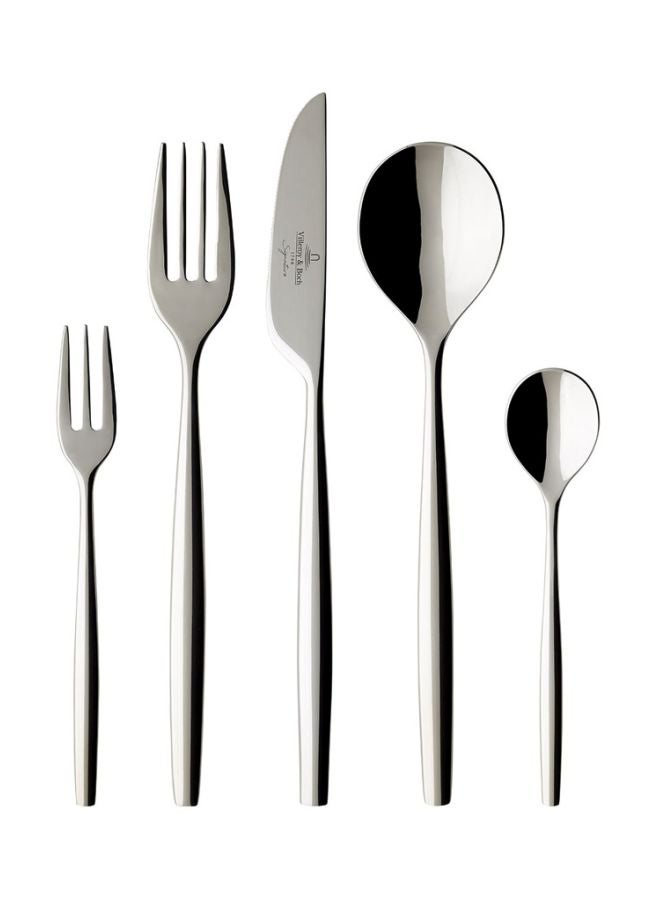 30-Piece Metrochic Cutlery set Silver