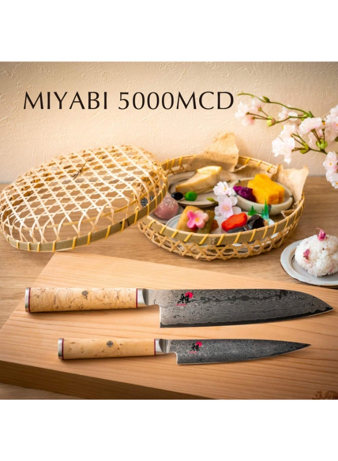 Birchwood 5000MCD Shotoh Paring Knife Silver/Wood 13cm