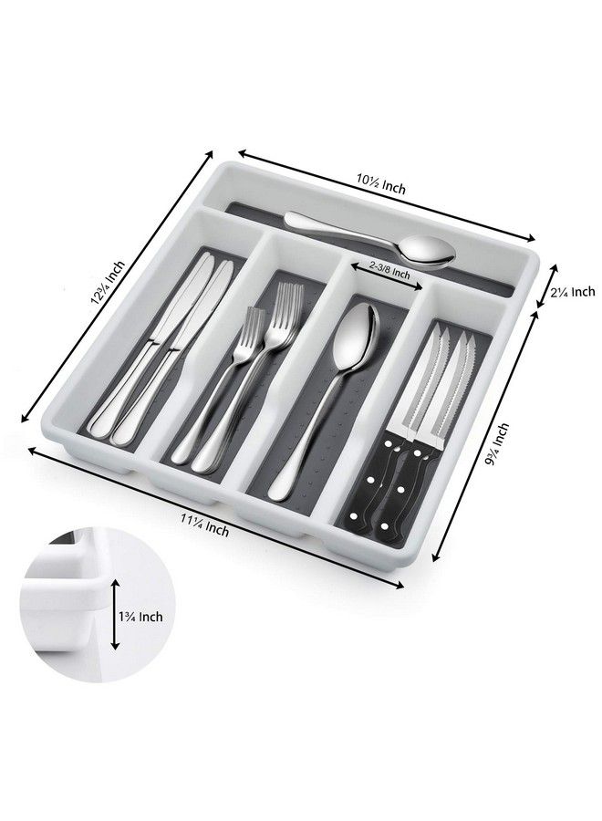 24Piece Silverware Set With Organizer Tray And Steak Knives Efar Stainless Steel Flatware Cutlery Service For 4 Basic Tableware Eating Utensils For Home Kitchen Mirror Polished Dishwasher Safe