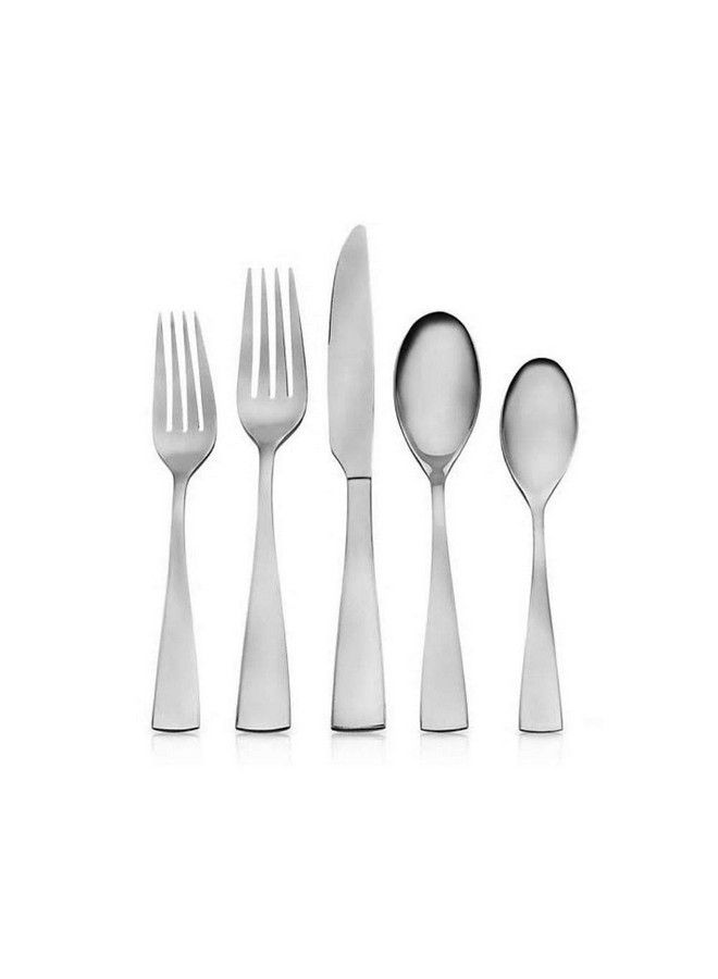 Grayson 20 Piece Everyday Flatware Set Service For 4 18/0 Stainless Steel Silverware Set Dishwasher Safe