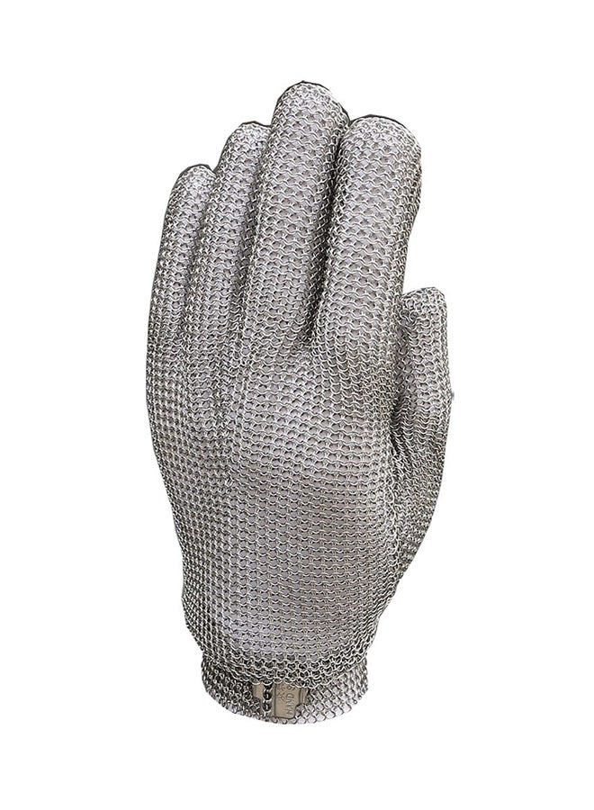 Knife Cut Resistant Chain Protective Glove Silver 25cm