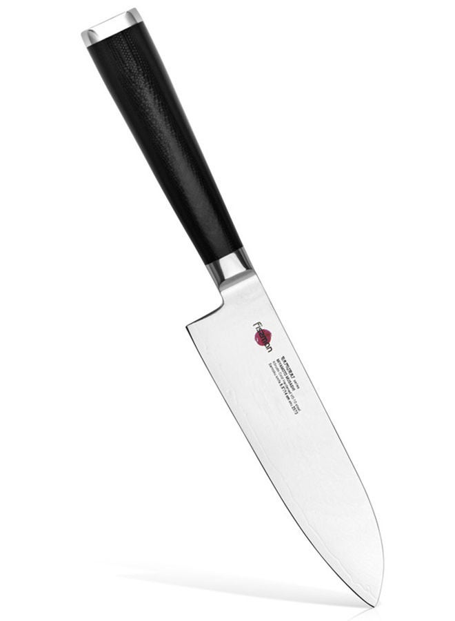 Santoku Knife 5.5inch SAMURAI MUSASHI 14cm (Steel DAMASCUS)