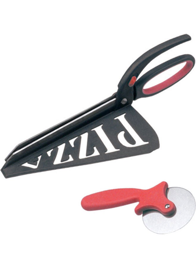 Stainless Steel Pizza Scissors And Pizza Cutter Wheel Multicolour 0.425kg