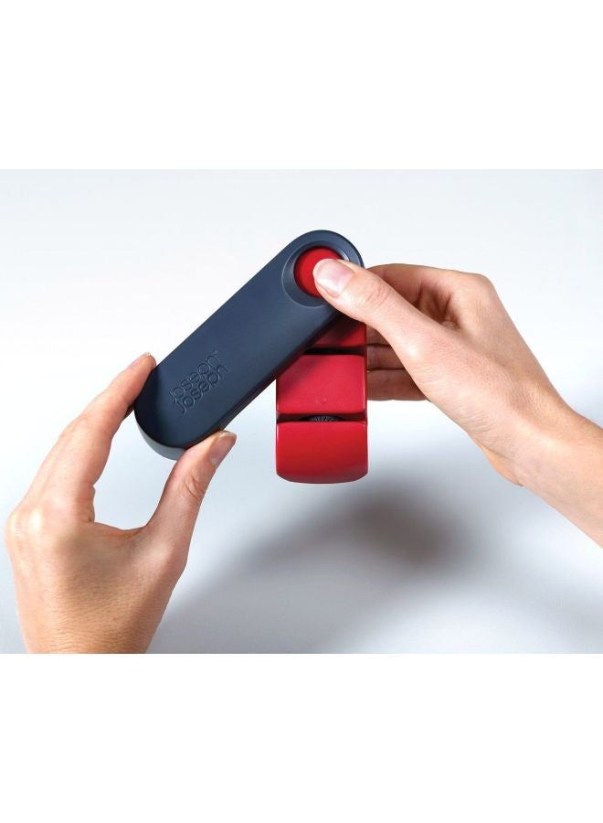 Rota Folding Knife Sharpener And Honer Red/Grey 4x12.8x4cm