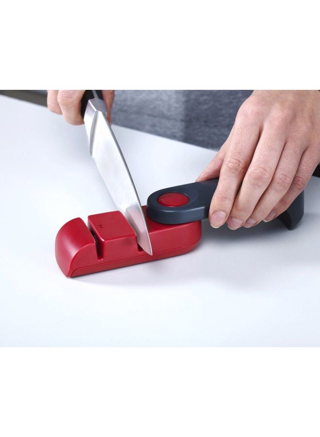 Rota Folding Knife Sharpener And Honer Red/Grey 4x12.8x4cm