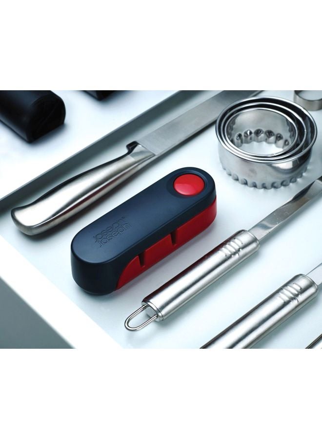 Rota Folding Knife Sharpener And Honer Red/Grey 4x12.8x4cm