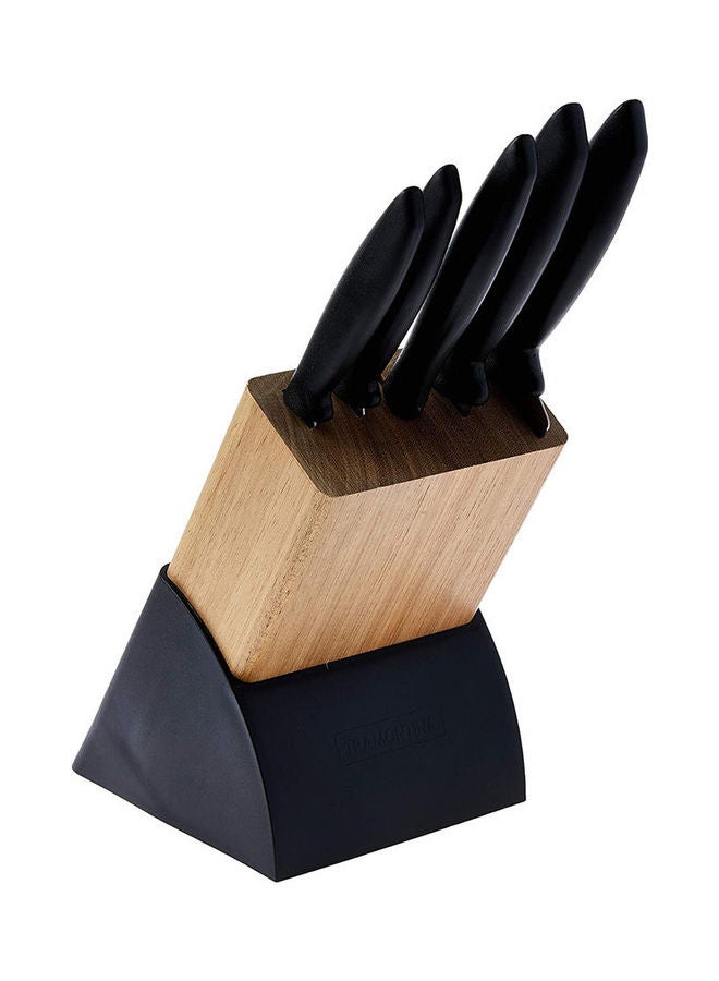 Set 6 Pieces Plenus Knives With Cepo Black 22 x 13 x 31cm