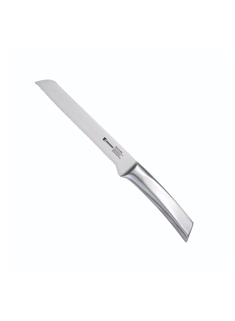 KEOPS-STEEL 6PC STAINLESS STEEL STEAK KNIFE SET WITH WOODEN KNIFE BLOCK