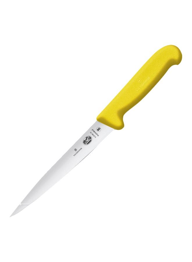 Fibrox Filleting Knife Yellow/Silver