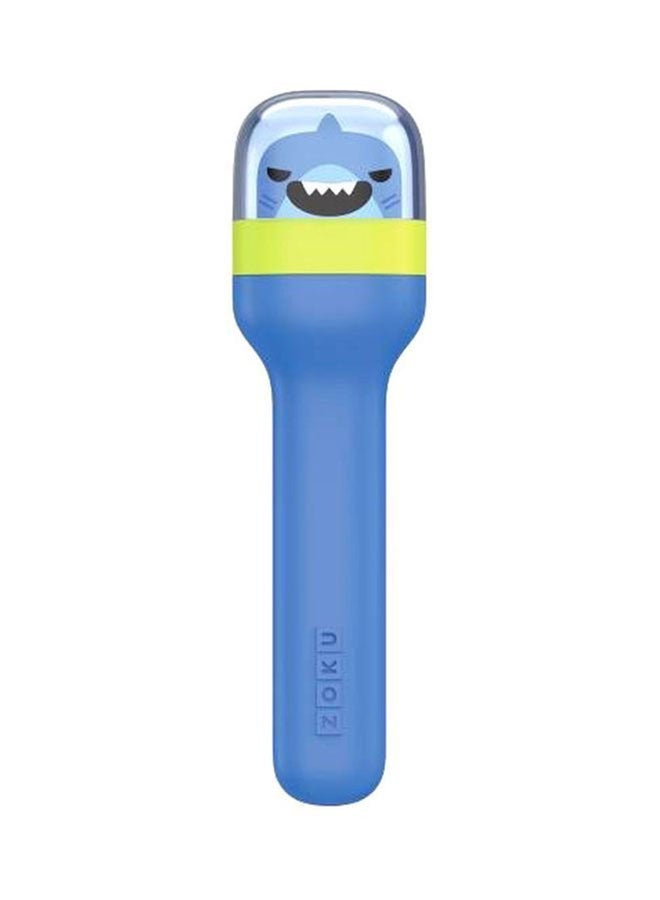 4-Piece Shark Pocket Utensil Set Blue 4.6x2.8x17cm