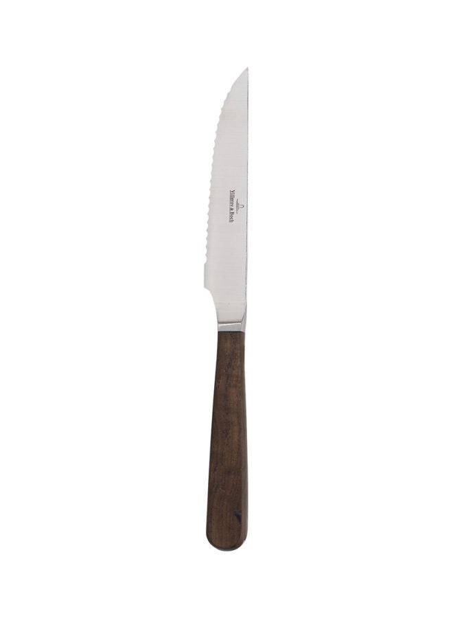 Texas Pizza And Steak Knife Silver/Brown