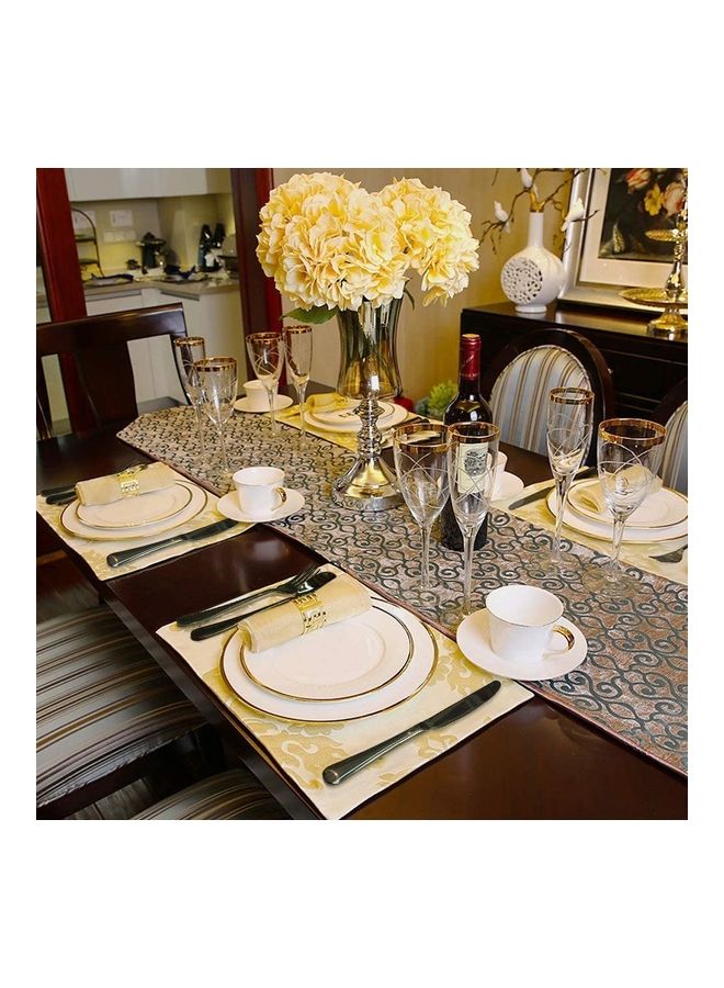 24-Piece Stainless Steel Cutlery Set Gold/Black