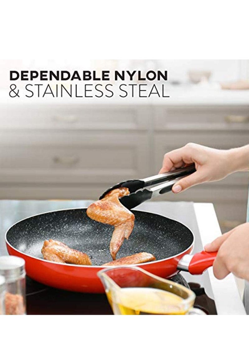 Kitchen Utensil Set 24 Nylon and Stainless Steel Utensil Set Non-Stick and Heat Resistant Cooking Utensils Set Best Kitchen Tools, Useful Pots and Pans Accessories and Kitchen Gadgets