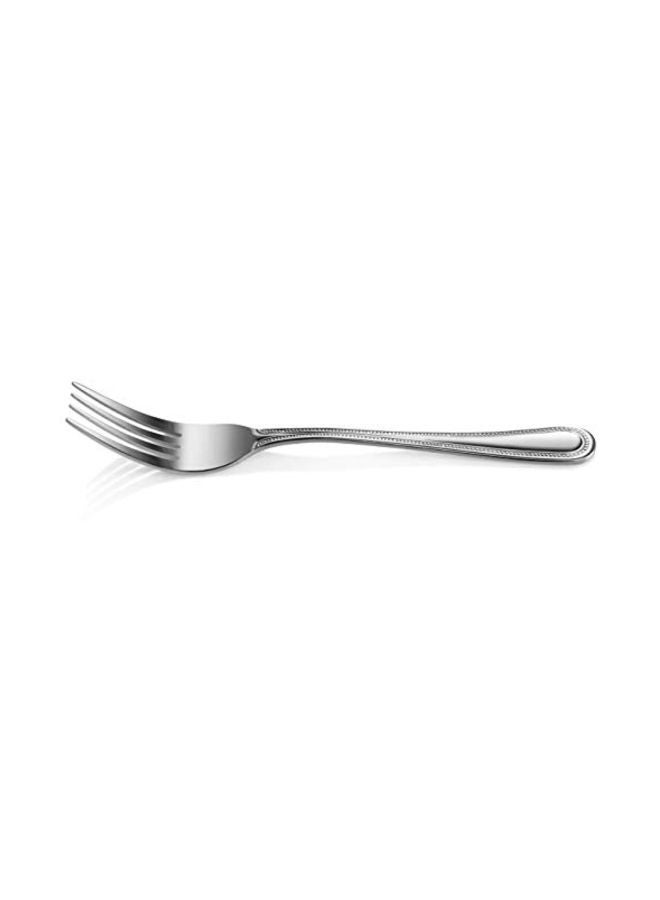 12-Piece Bead Pattern Fork Set Silver