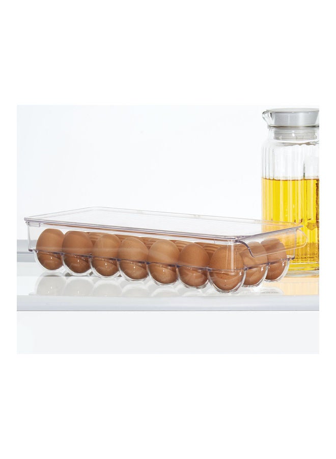 21-Cavity Fridge Egg Holder Clear 14.57inch