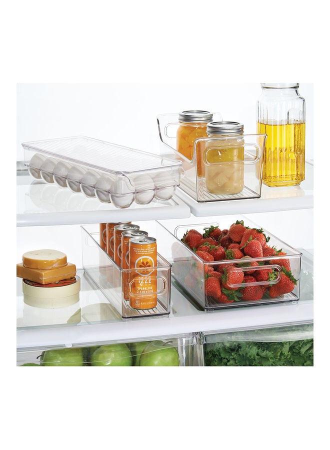 21-Cavity Fridge Egg Holder Clear 14.57inch