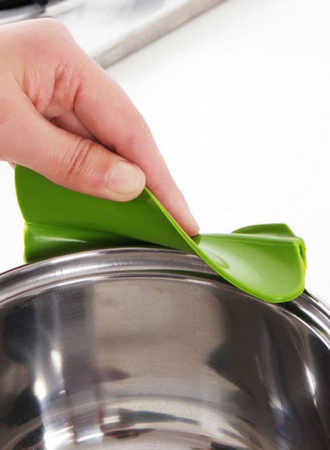 Silicone Pot Edge Funnel Green 12x12cm