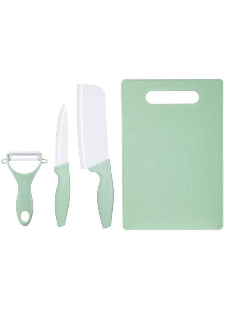 Cutting Board for Kitchen Set of 4 Ceramic Cutting Board Set with Peeler Kitchen Knife Fruit Knife Cutting Board Not Moldy Easy to Wash