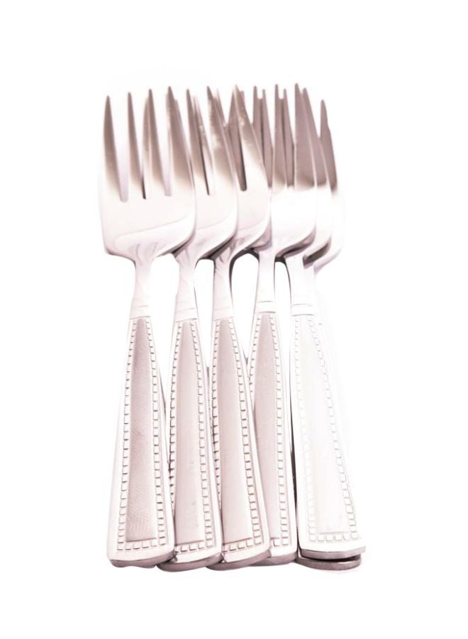 6-Piece Zahrani Fork Set Silver