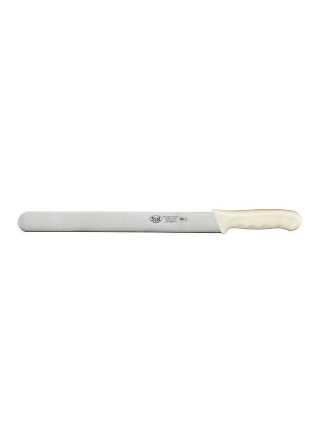 Carbon Steel Slicing Knife Silver/White 12inch