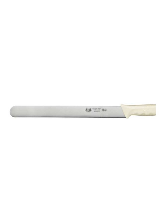 Carbon Steel Slicing Knife Silver/White 12inch