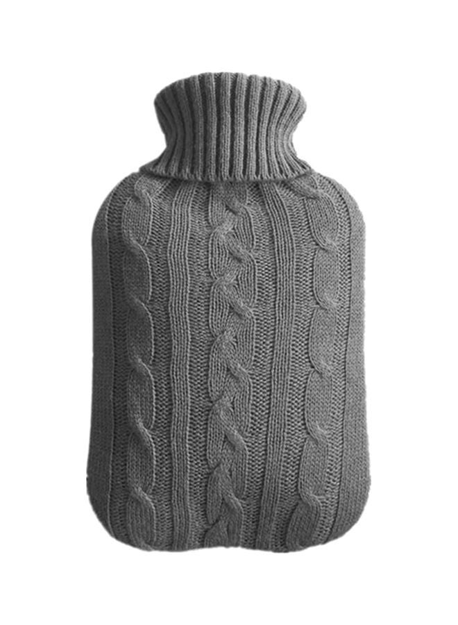 Knitted Washable Bottle Cover Dark Grey 31x20cm