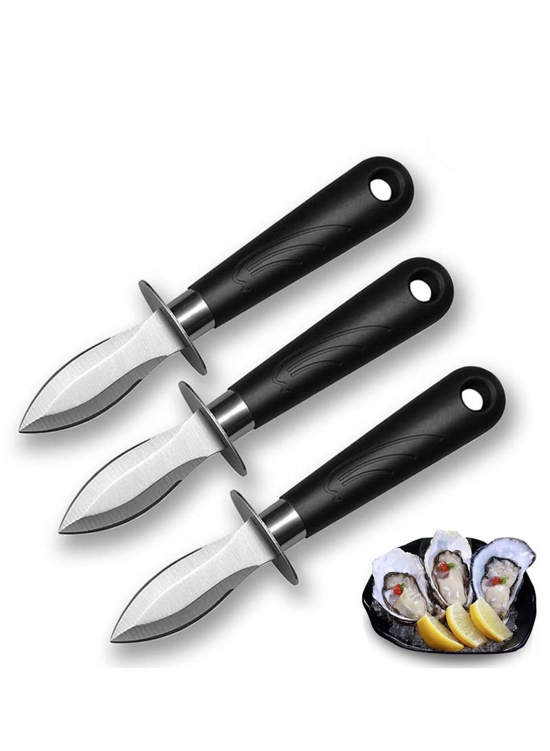 3PCS Oyster Shucking Knife Stainless Steel Shucker Set