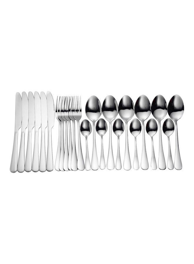 24-Piece Cutlery Set Silver