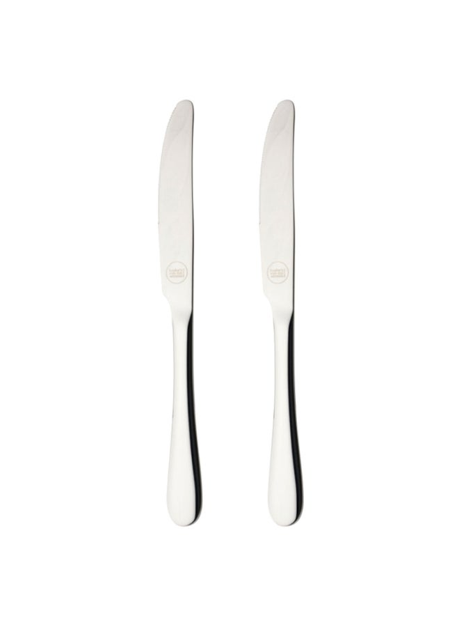 2-Piece Stainless Steel Table Knives Silver 2x23x1cm
