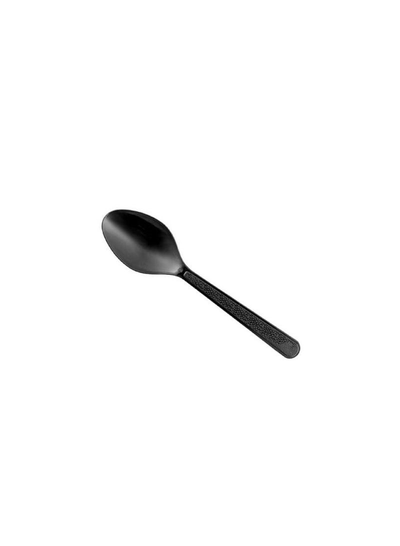 Falcon Plastic Spoon Black – PP (10 Packs x 50 Pieces)