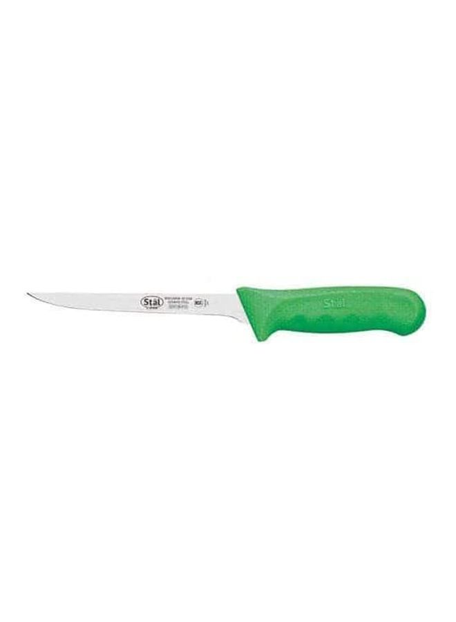 Curved Boning Knife Green/Silver 6inch