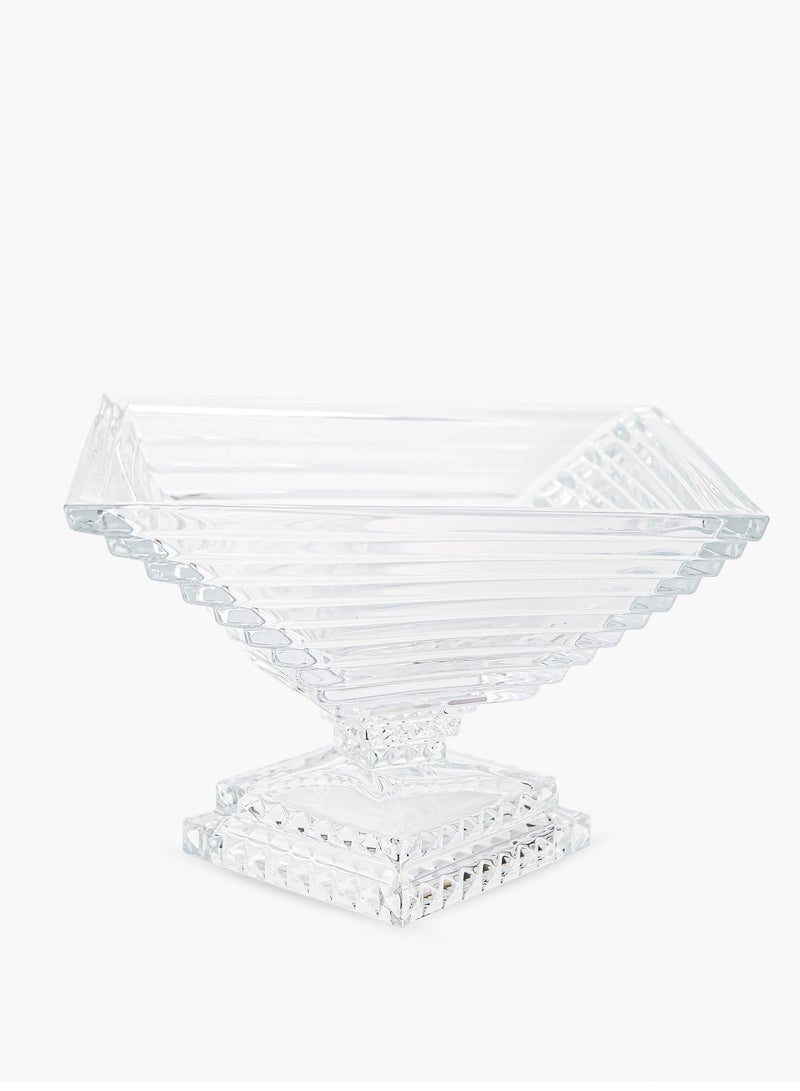 Spiral Crystal Decorative Footed bowl 28cm