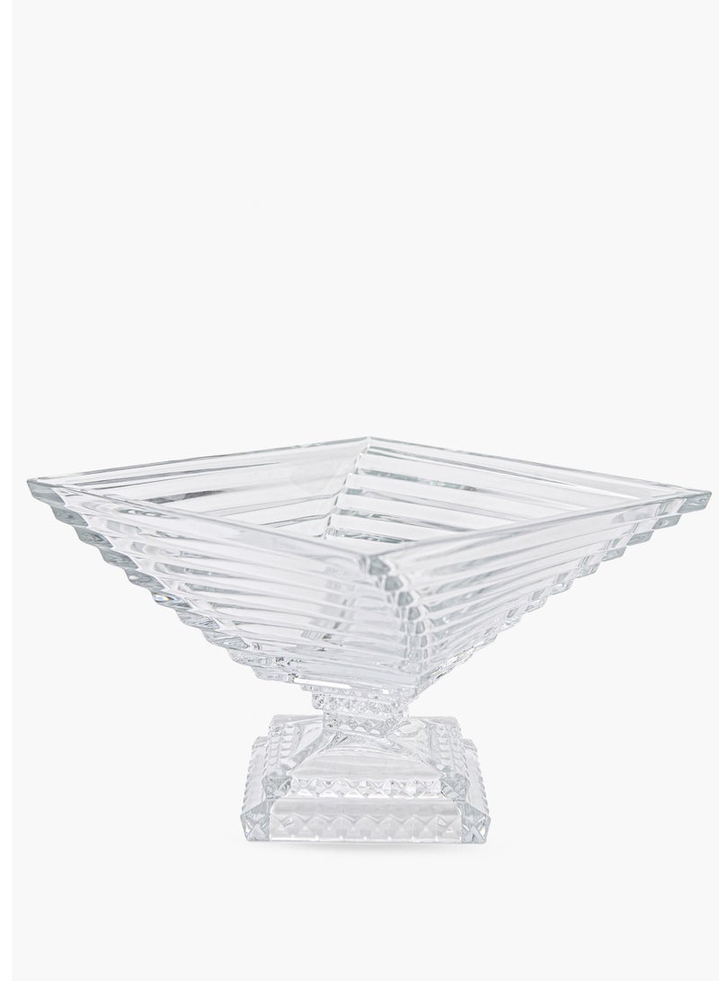 Spiral Crystal Decorative Footed bowl 28cm