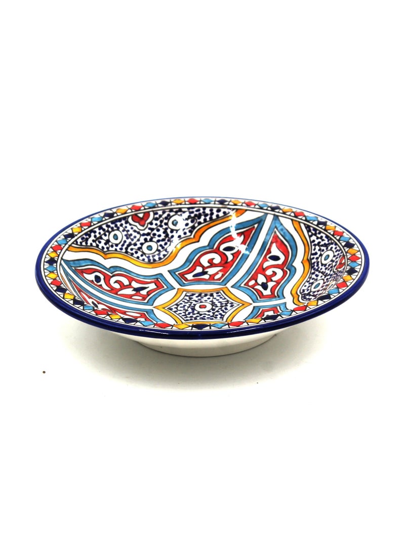 MOROCCAN HANDMADE HANDPAINTED DISPLAYPLATE-30X6CM-MO230