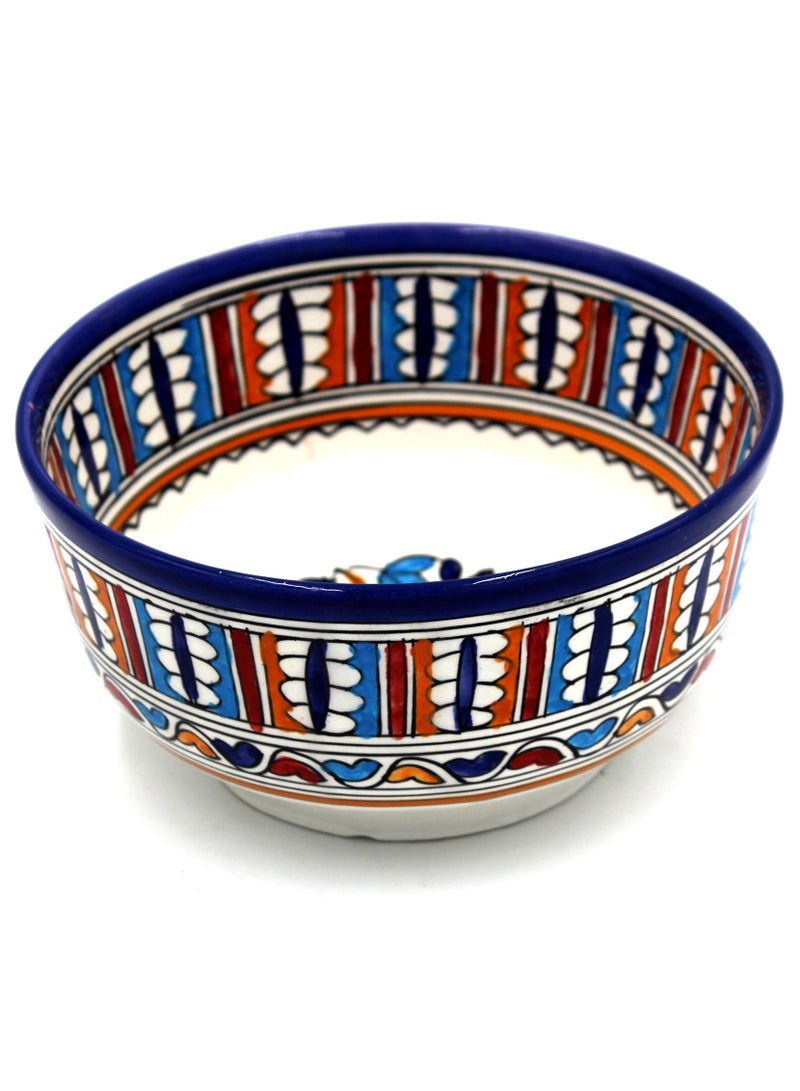 MOROCCAN HANDMADE HANDPAINTED DISPLAY BOWL - 20X10CM-MO231B