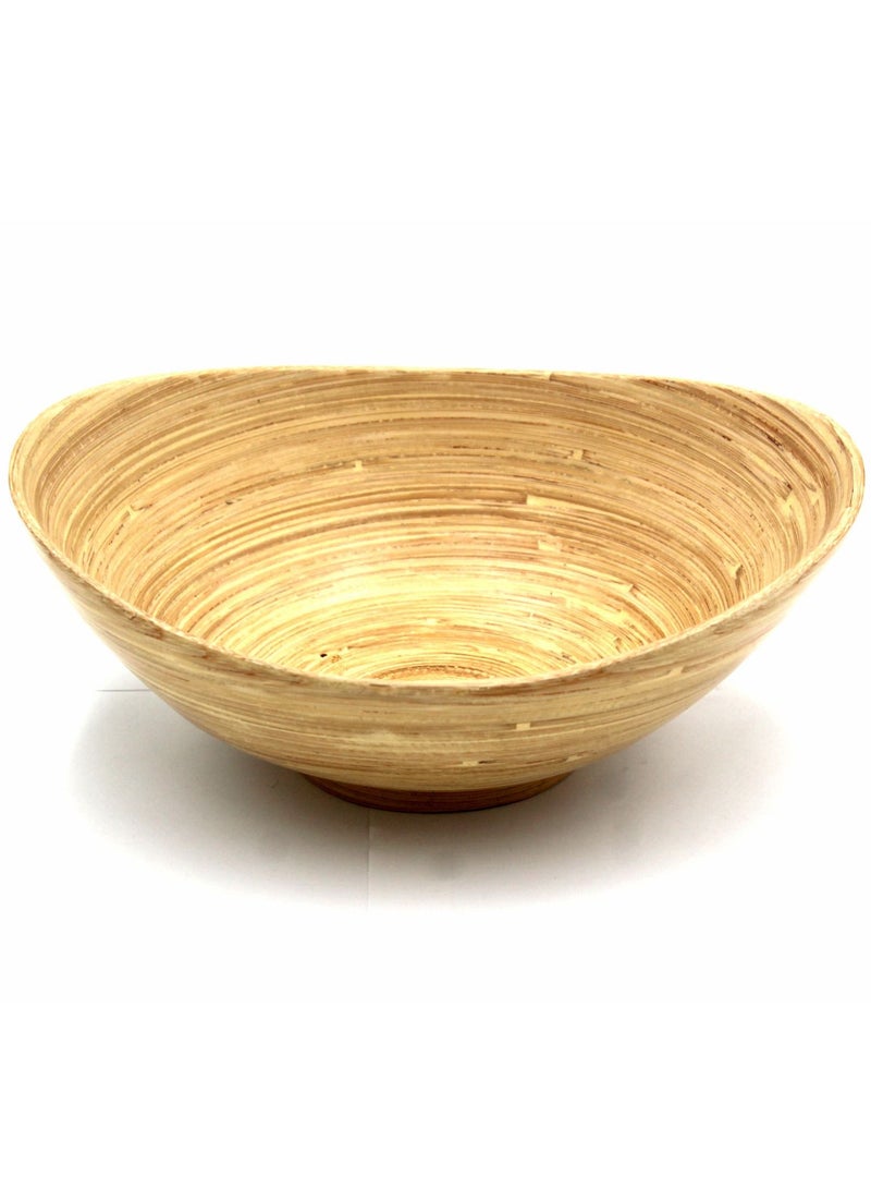 VIETNAM HANDMADE-BAMBOO BOWL-OVAL (No.3) 24.5CM-VM230B