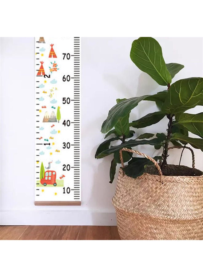 Nordic Children Height Ruler Hanging Canvas Growth Chart Multicolour