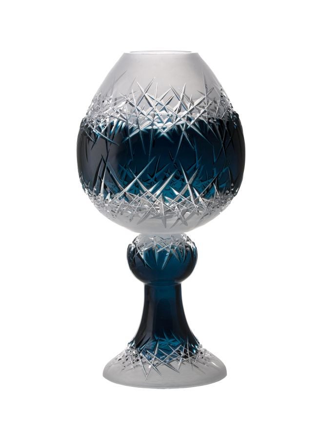 Hoarfrost Crystal Vase Azur