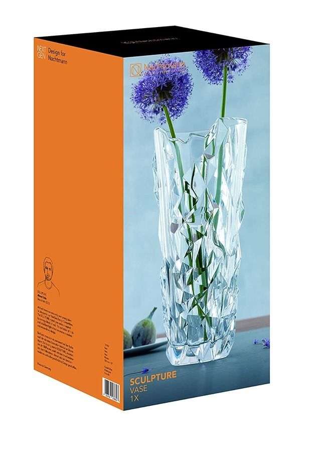 Sculpture Crystal Vase 33cm