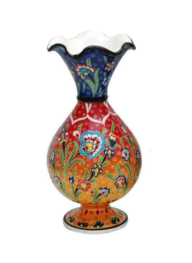 Arabic Handmade Flower Vase Yellow 20cm
