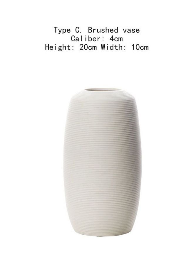 Home Decorating Vase White 20x10cm