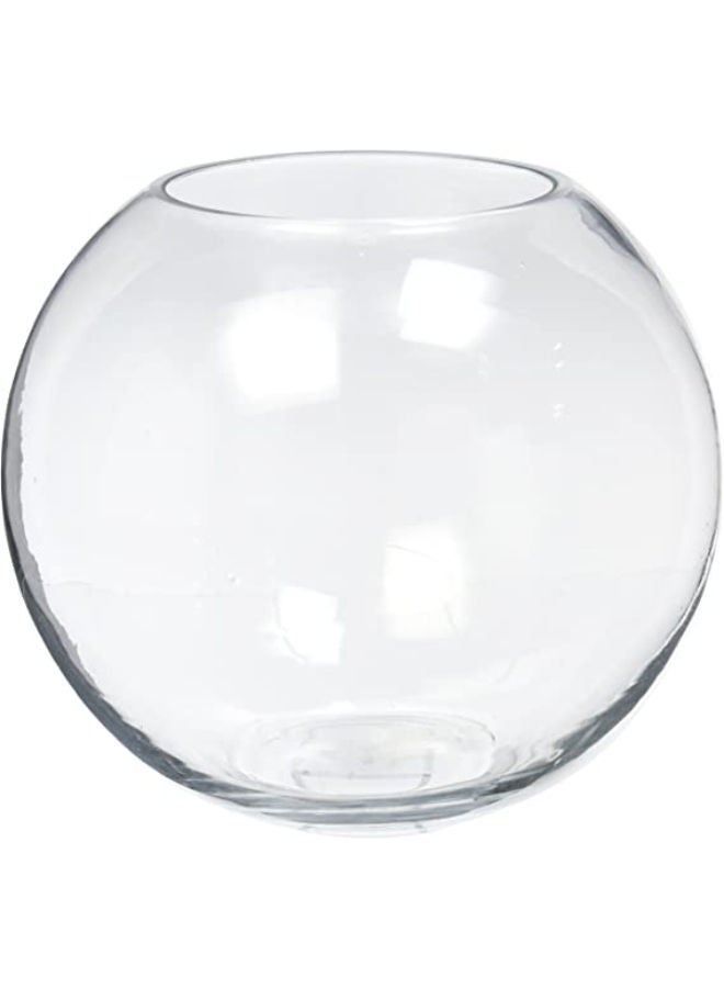 Bowl Glass Vase Diameter 6 Height 5 Open Width 3.6 Clear Bubble Vase Plant Container Fish Bowl for Wedding Party Event Home Office Decor