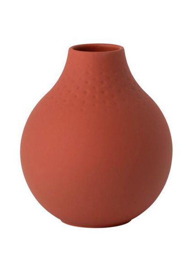 Porcelain Vase Copper 11x11x12cm
