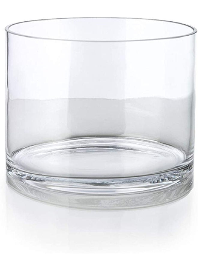 Clear Glass Cylinder Vase Use for Floral Arrangements or as Candle Holder Cylindrical Shape Offers Endless Design Options