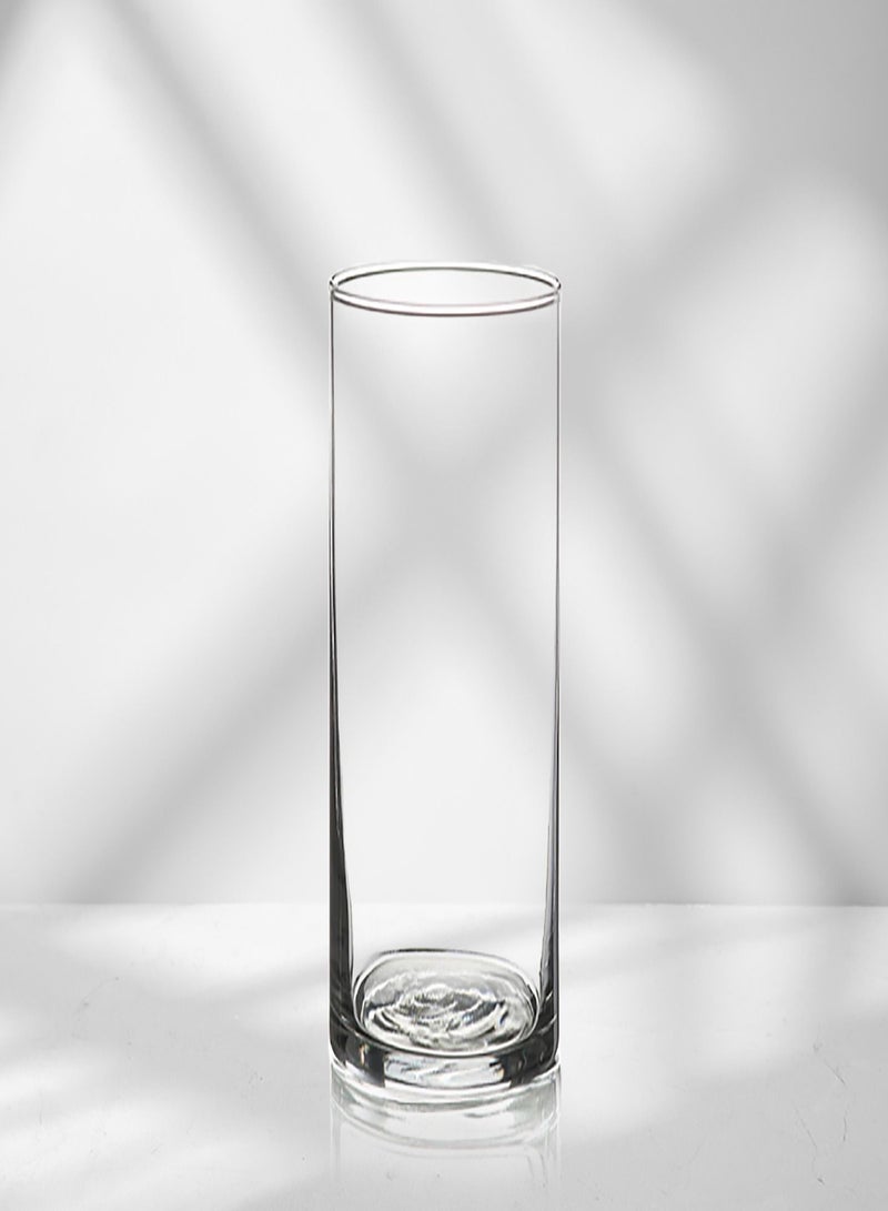Cylinder Glass Vase - Clear 15*70