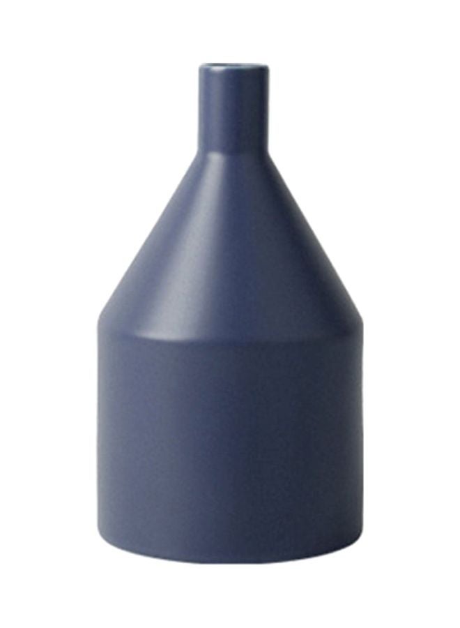 Decorative Flower Vase Blue 16.5x9.5cm