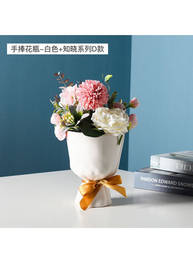 Ceramic Flower Vase White