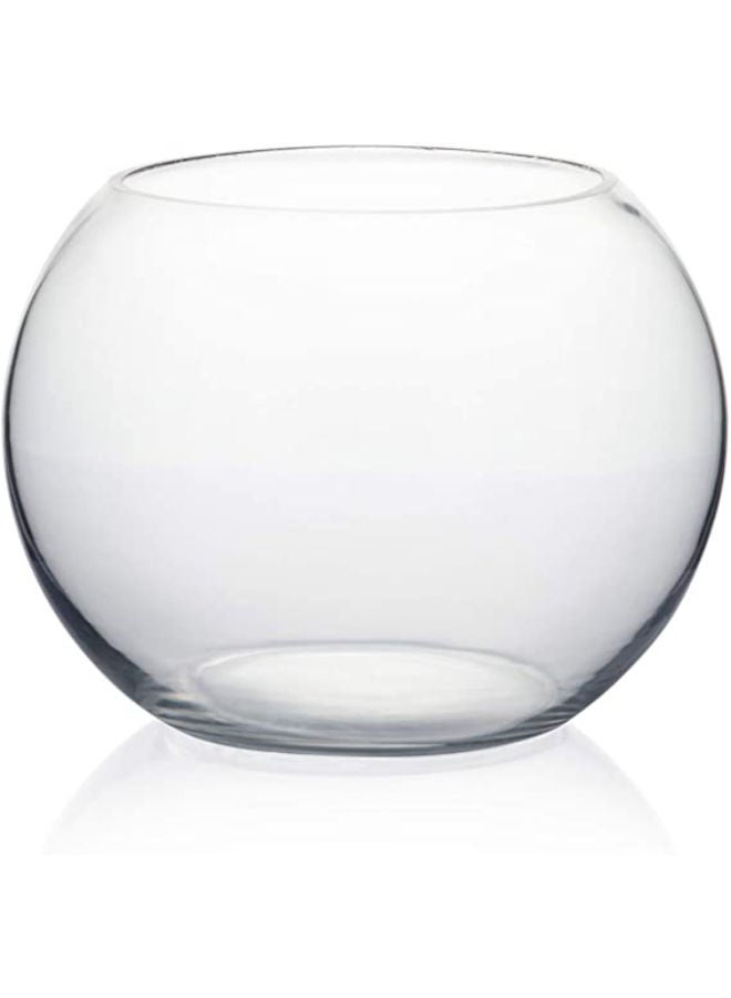 Bowl Glass Vase Diameter 6 Height 5 Open Width 3.6 Clear Bubble Vase Plant Container Fish Bowl for Wedding Party Event Home Office Decor